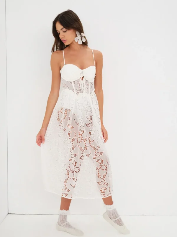 Woman For Love & Lemons Romi Midi Dress