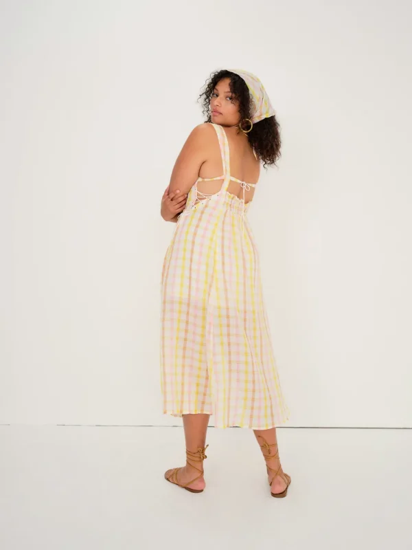 Woman For Love & Lemons Rue Midi Dress