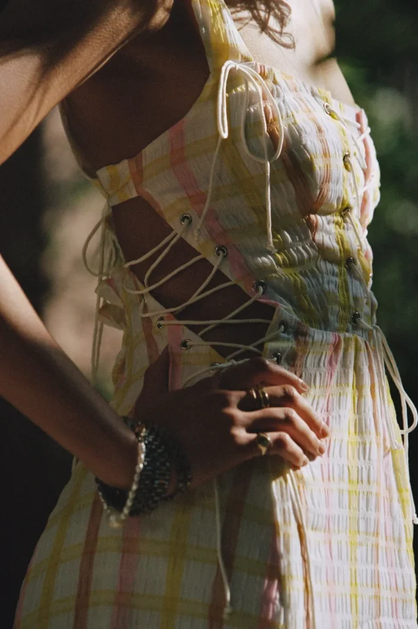 Woman For Love & Lemons Rue Midi Dress