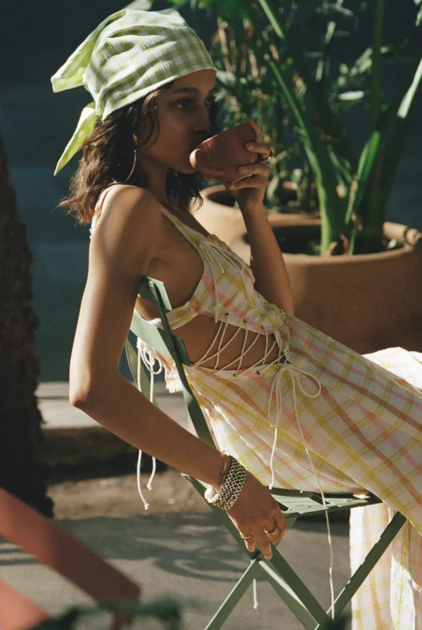 Woman For Love & Lemons Rue Midi Dress