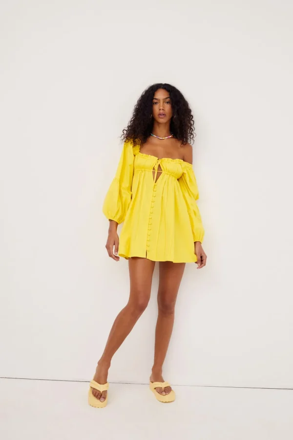 Woman For Love & Lemons Sierra Puff Sleeve Mini Dress