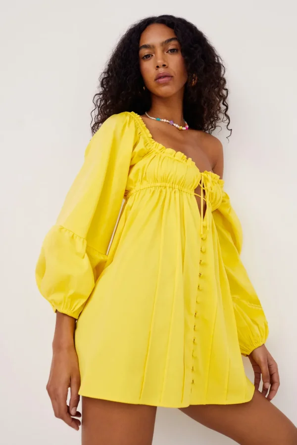 Woman For Love & Lemons Sierra Puff Sleeve Mini Dress