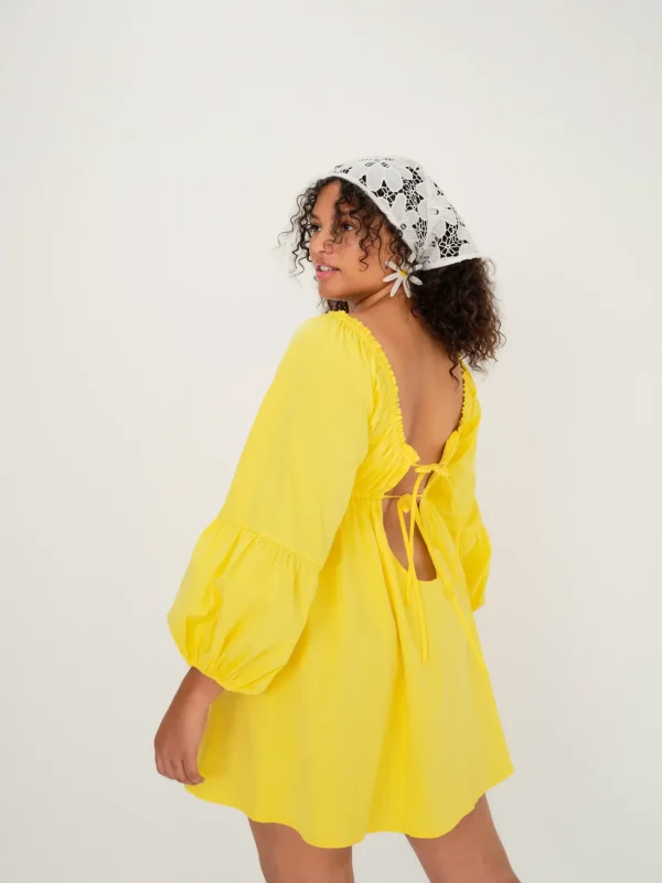 Woman For Love & Lemons Sierra Puff Sleeve Mini Dress