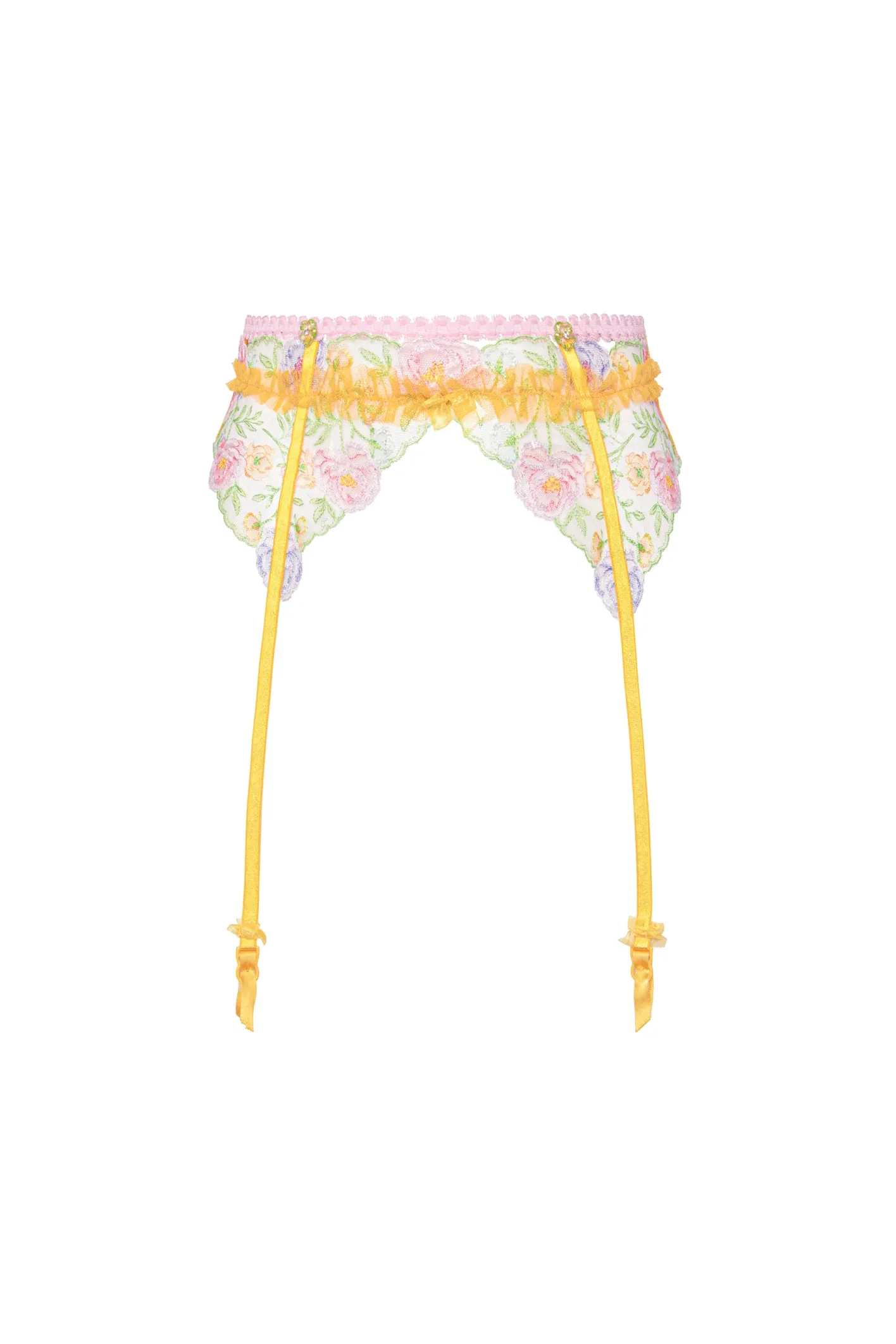 sorbet_rose_garter_belt_6.webp Woman For Love & Lemons Sorbet Rose Garter Belt