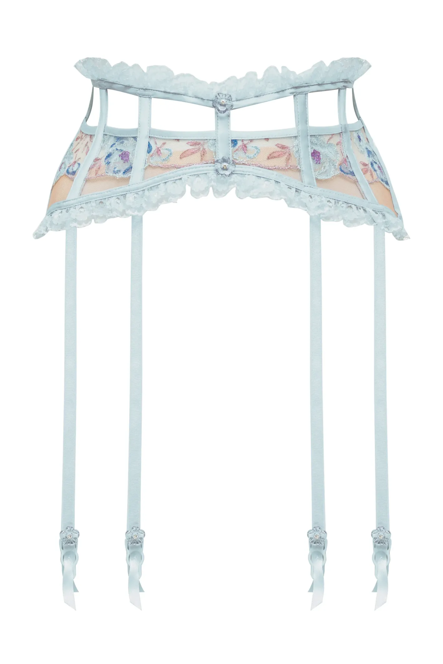 sorbet_rose_garter_belt_7.webp Woman For Love & Lemons Sorbet Rose Garter Belt