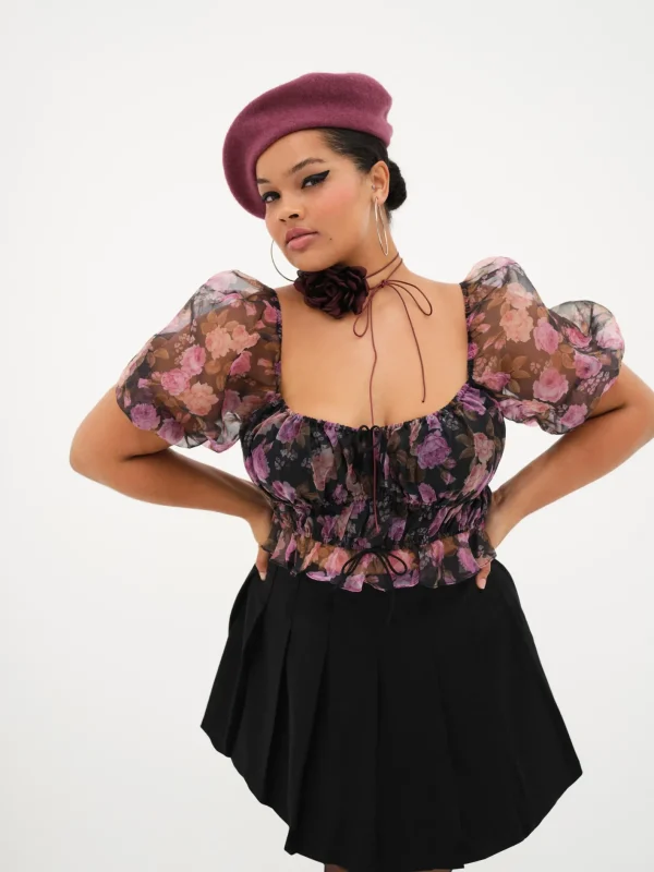 Woman For Love & Lemons Sunshine Crop Top