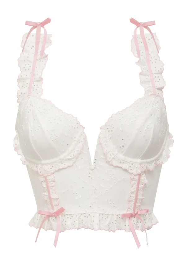 Woman For Love & Lemons Swirl Eyelet Bustier