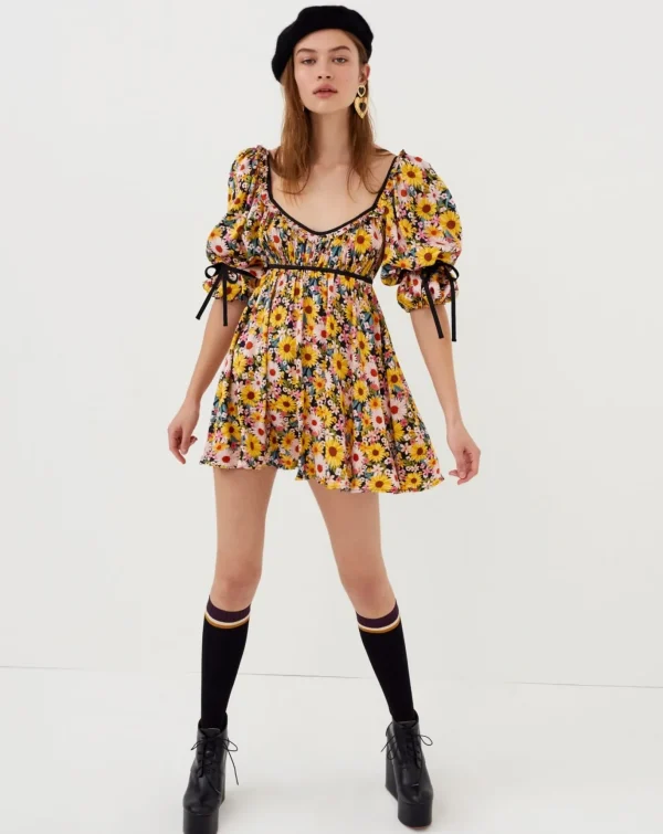 Woman For Love & Lemons Sylvia Mini Dress
