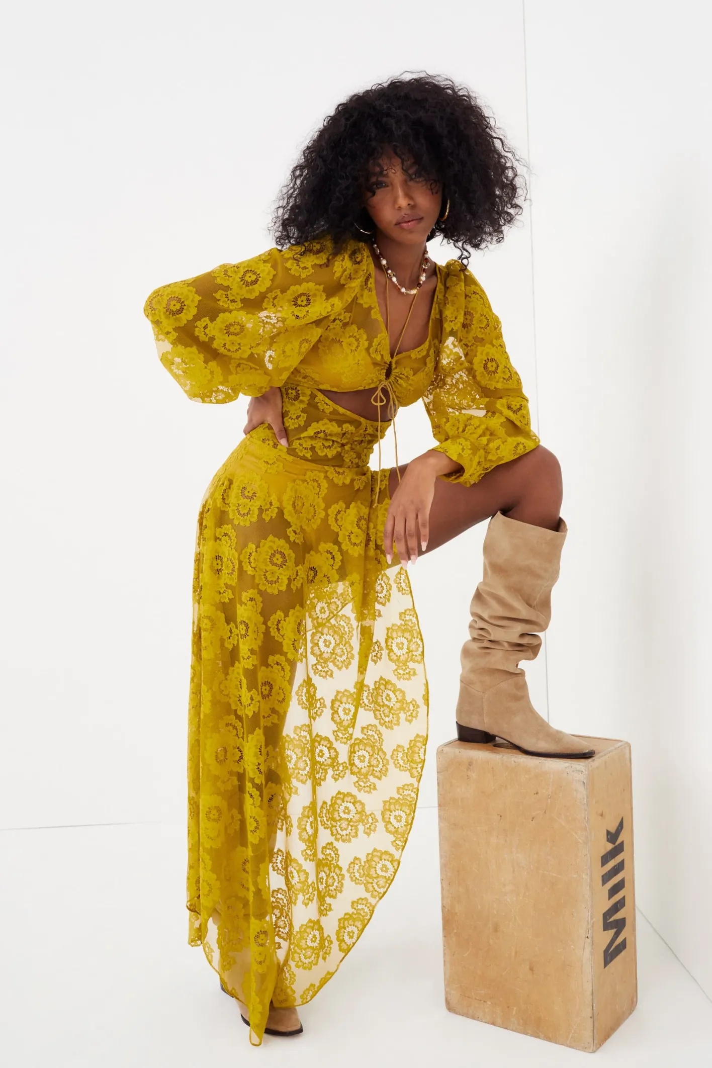 tiana_midi_dress_0.webp Woman For Love & Lemons Tiana Midi Dress