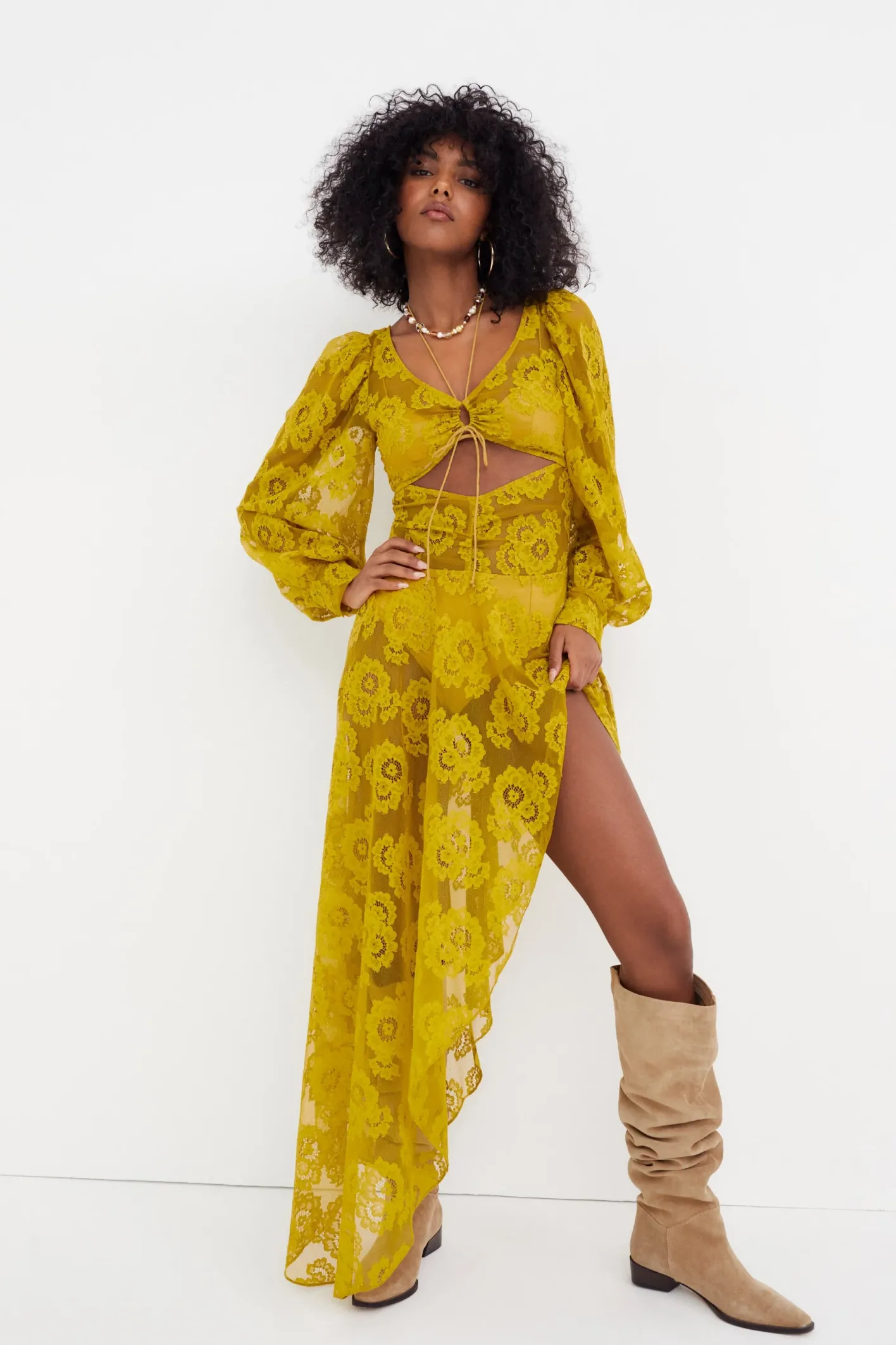 tiana_midi_dress_3.webp Woman For Love & Lemons Tiana Midi Dress