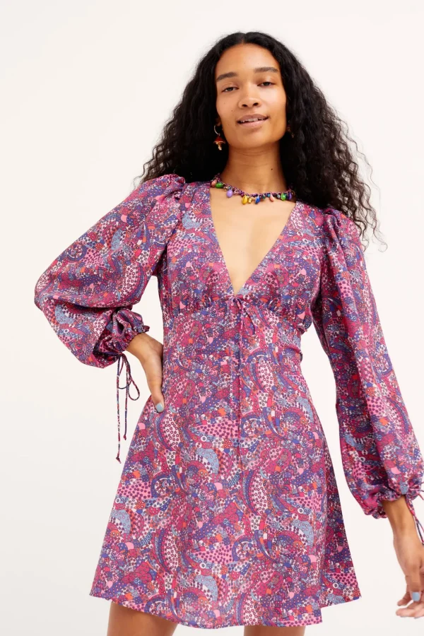 Woman For Love & Lemons Tonya Long Sleeve Mini Dress
