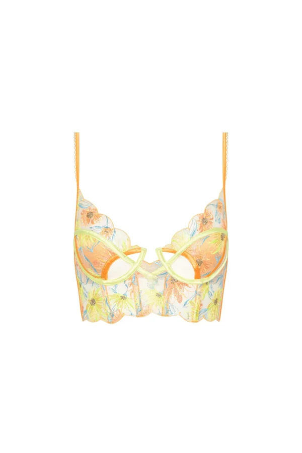 Woman For Love & Lemons Waterlily Embroidery Bustier