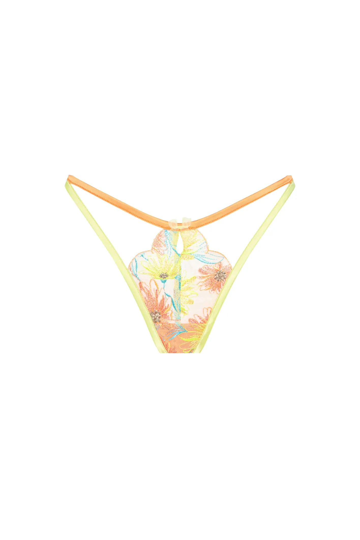 waterlily_embroidery_thon_5.webp Woman For Love & Lemons Waterlily Embroidery Thong Panty